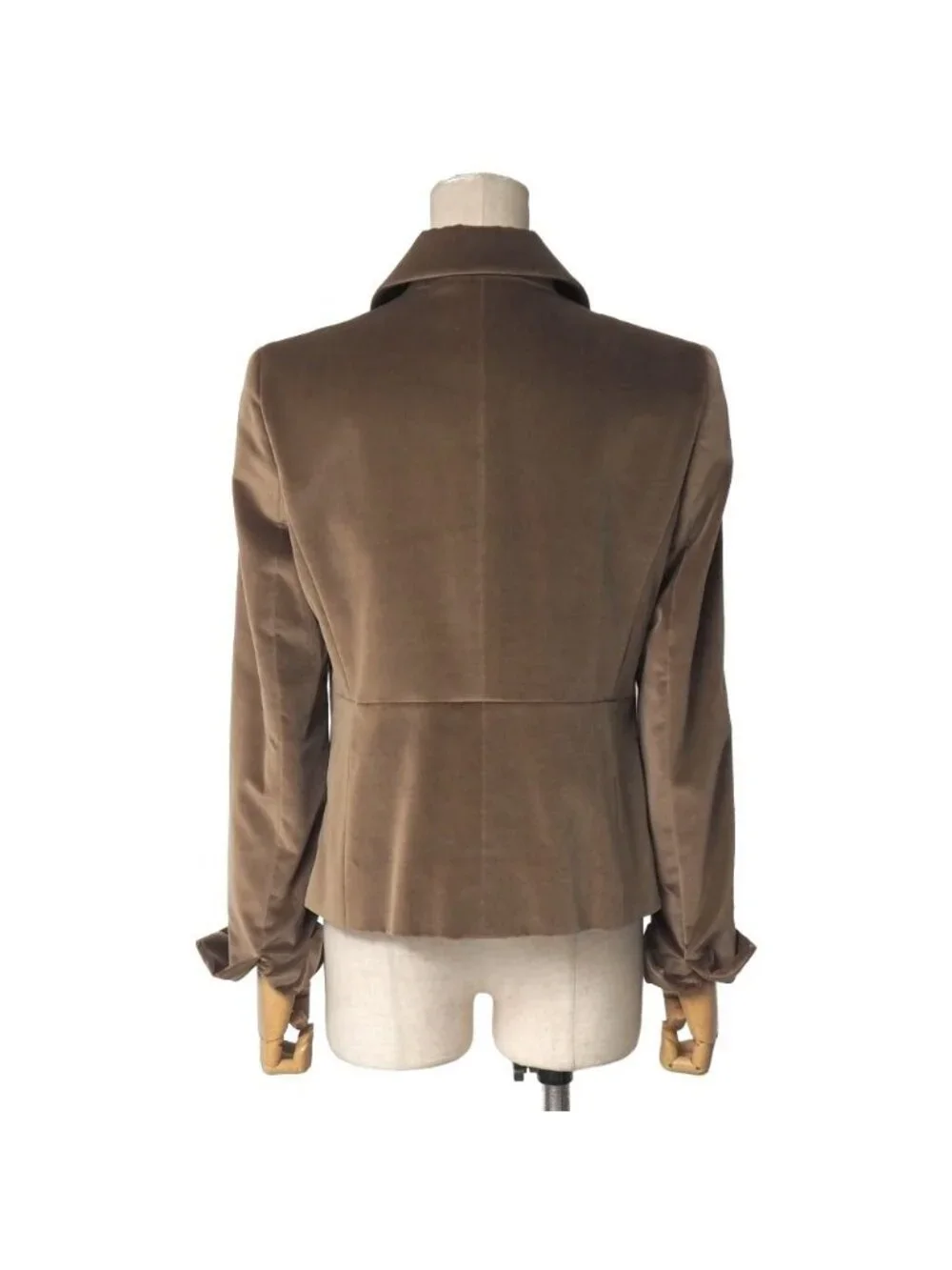 Celine Tailored Jacket 40 Velour Leather - Picture 3 of 7